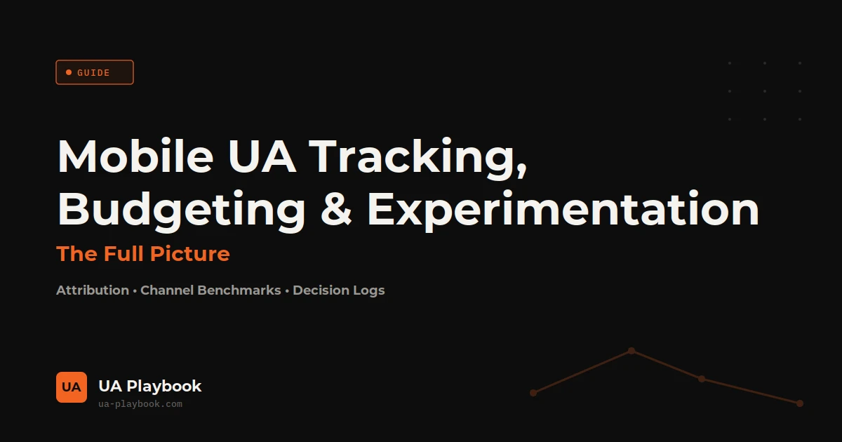Mobile UA Tracking, Budgeting & Experimentation — the Full Picture